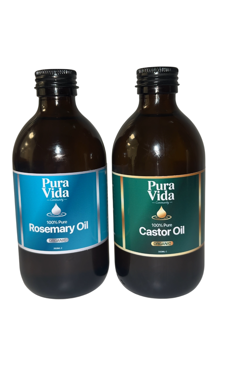 Organic Rosemary & Castor oil set 300ml